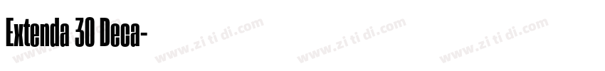 Extenda 30 Deca字体转换